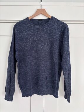 J. Crew Slim Men's Crewneck Sweater - Navy Heather
